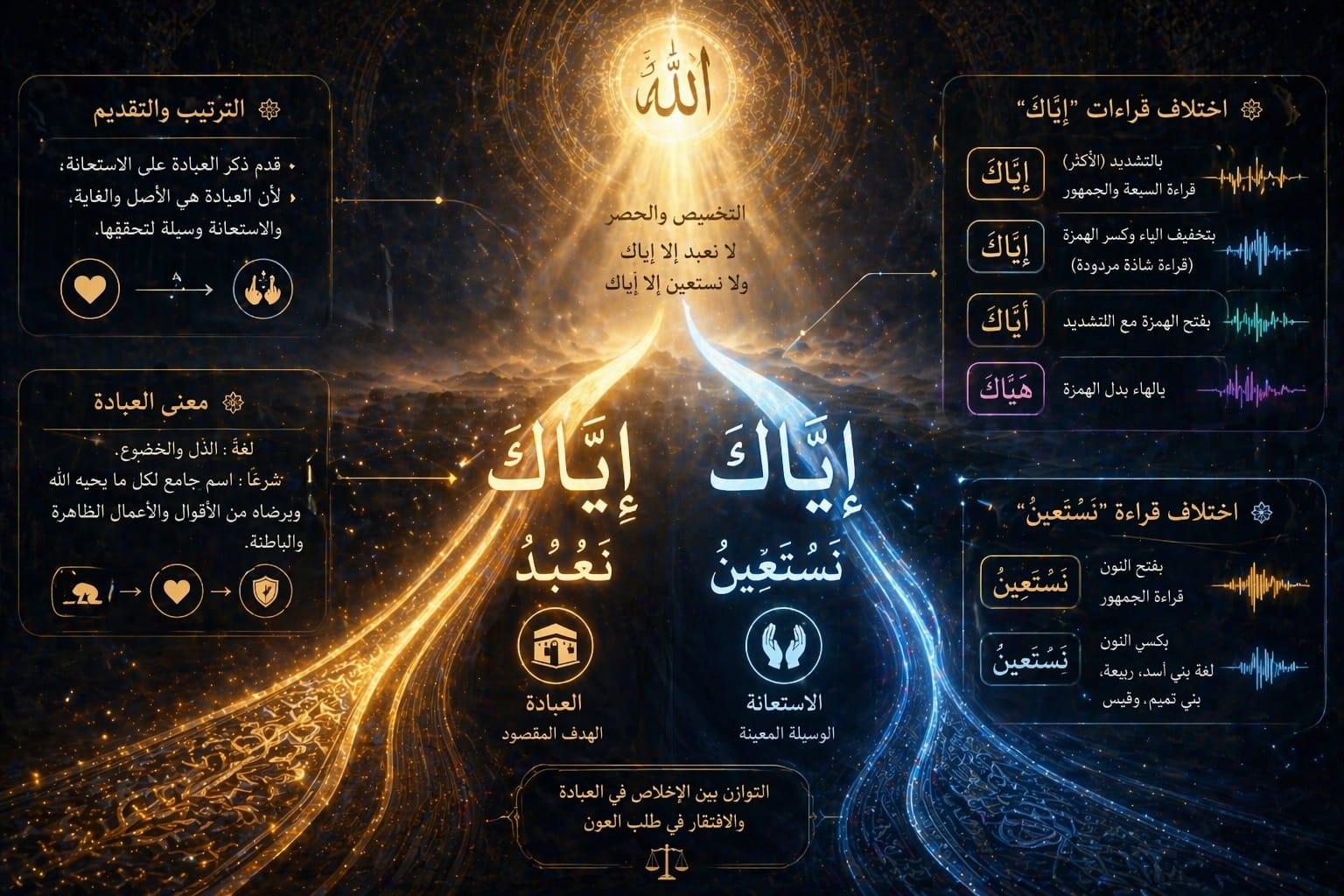 Pengulangan kata “Iyyaka” pada QS. Al-Fatihah: Ayat 5 ,dan perbedaan cara membacanya